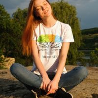 Seasons Come Seasons Go Tshirt, Meditation Graphic Top, Womens Pilates, Unisex Yoga, Spiritual Graphic Tee, Buddhist Slogan, Om, Peace, Love